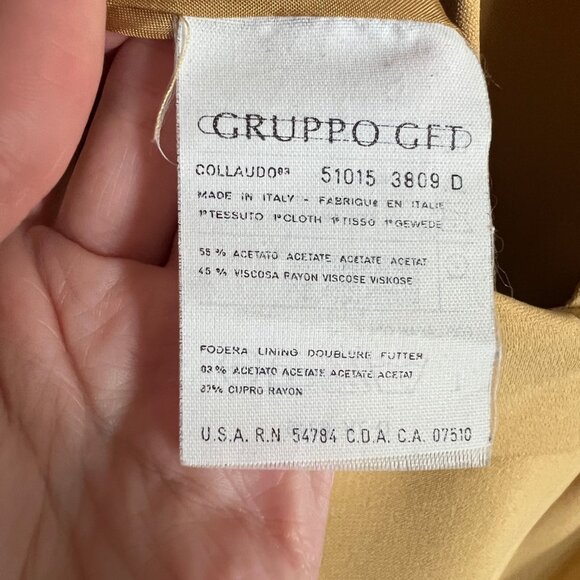 Vintage Giorgio Armani 80s 90s Blazer Dress Mini Midi Office Suit Old Money Luxe - Picture 6 of 9